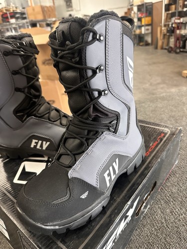 Fly Racing Marker Boots Black Grey Size 12 Men / 14 Women 361-97212 - Picture 6 of 8