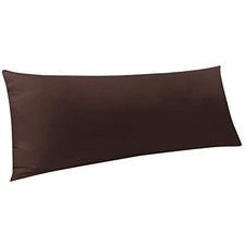 Body Pillowcase - Brushed Microfiber 20x54 Body 20" x 54" Dark Brown