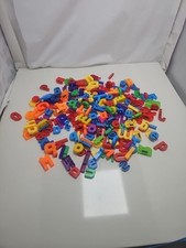 Magnetic Letters Mixed Lot of 200  Letters Upper and Lower Case Letters Plastic