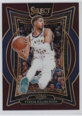 2024-25 Panini Select Concourse Maroon Prizm 169/175 Tyrese Haliburton #64 pe8