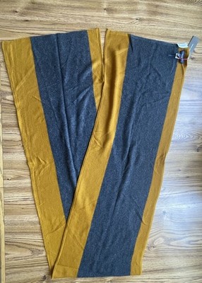 Banana Republic Love Cashmere Gold And Gray Scarf