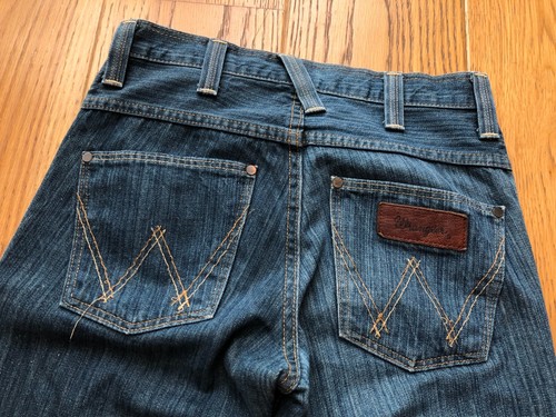 WRANGLER ROCKVILLE MUJER BOTONES ALGODÓN AZUL MEDIO VAQUEROS RECTOS W29 L34 - Imagen 11 de 18