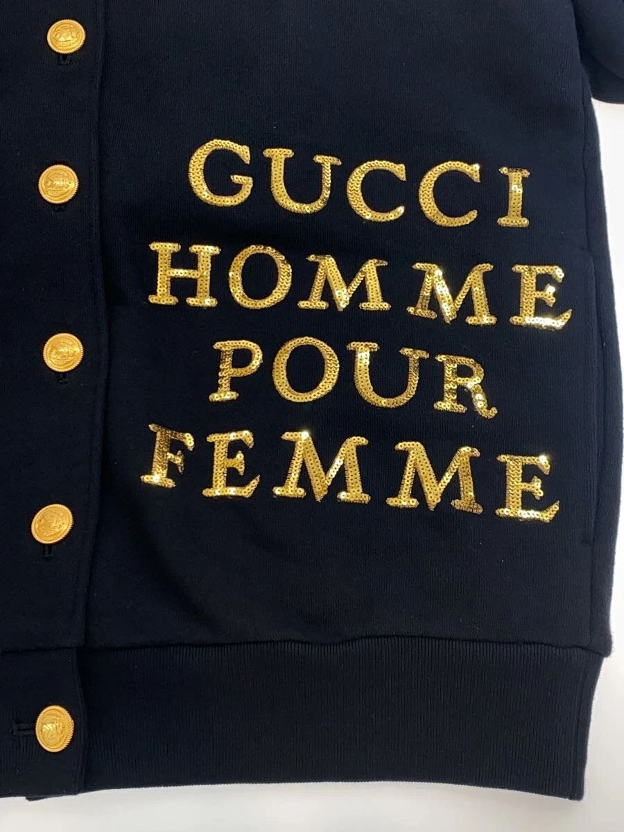 Felpa Gucci con cappuccio XS nera cotone tinta unita pullover #EG AGA