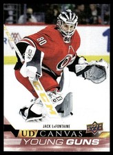 2022-23 Upper Deck Young Guns Young Guns CANVAS Jack LaFontaine Rookie Carolina