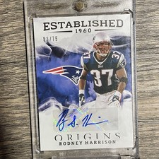 2021 Panini Origins Rodney Harrison Established Signatures /75 #ES-RH Patriots