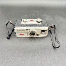 Vintage 1961 Kodak Brownie Super 27 127 Film Camera Black Silver Built-in Flash