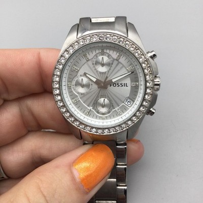 Fossil Decker Chronograph ES2681 Womens Watch 37mm Crystal New
