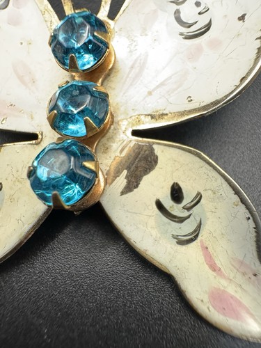 Vtg 11 Butterflies Pieces Of Fashion Costume Jewelry Brooches Pins Jewelry Lot - Picture 13 of 15