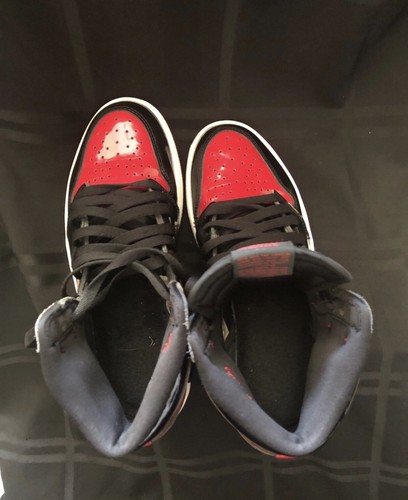 Air Jordan 1 Retro Alto OG Patente Criado Talla 9 Para Hombre (555088-063) SIN CAJA - Imagen 7 de 10