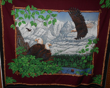 1 Bald Eagle Fabric Panel