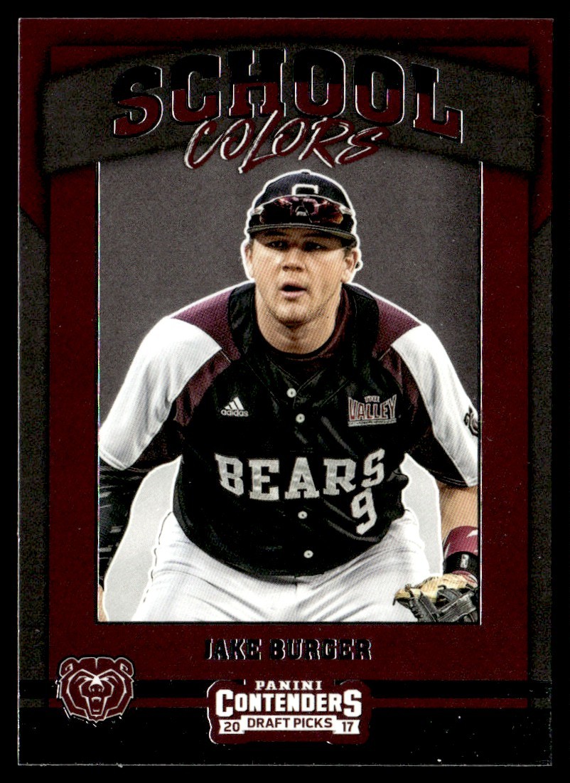2017 Panini Contenders Draft Picks School Colors Jake Burger Missouri State