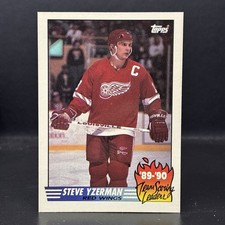 1990-91 Topps - Team Scoring Leaders Steve Yzerman #19