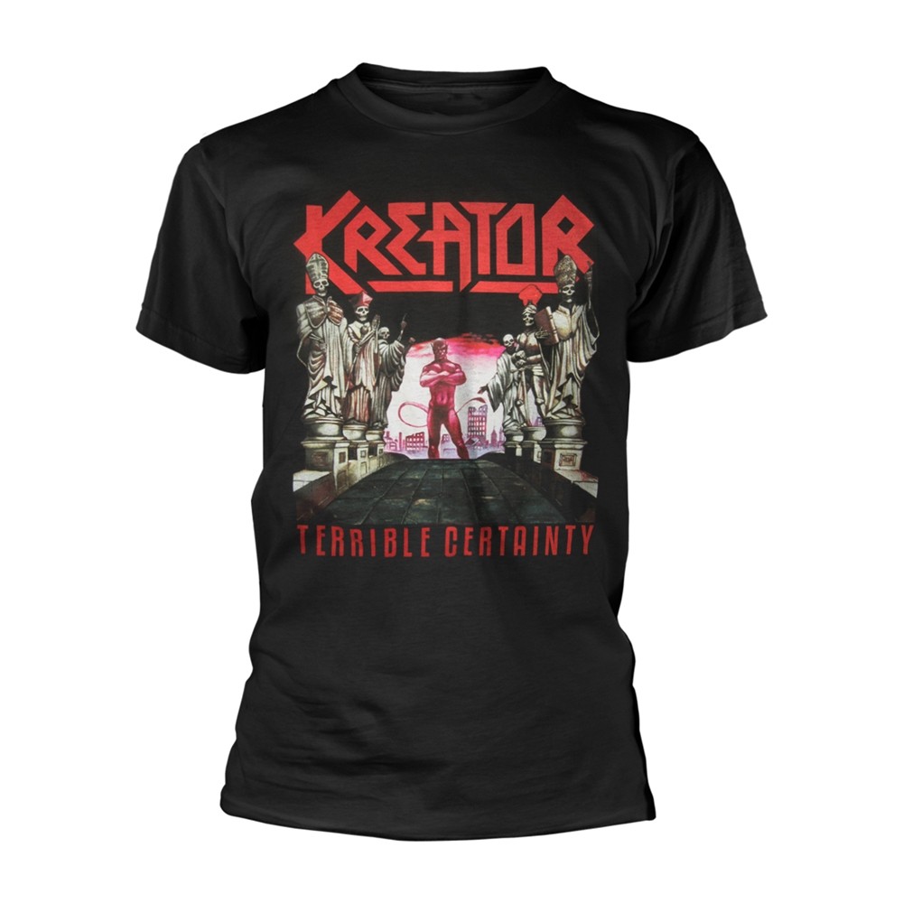 ЧЕРНАЯ футболка KREATOR - TERRIBLE CERTAINTY среднего размера