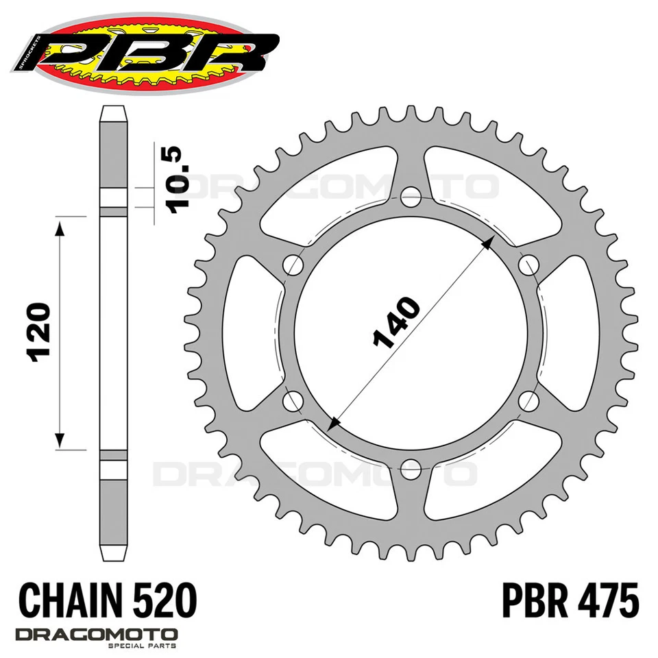 MOTO MORINI SEIEMMEZZO 650 2022-2024 cadena Oro piñón kit 520 PBR EK1042GOLD - Imagen 2 de 4