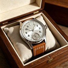 Sapphire Glass 42mm Vintage Pilot Asia 6498 Mechanical Hand Winding Men Watch