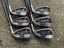 RH Tour Edge C523 Hot Launch 6-PW + A Wedge Iron Set w/ Graphite R Flex Shafts