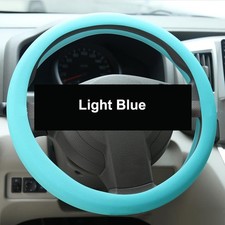 Auto Car Silicone Steering Wheel Cover Non-slip Grip Universal For 13-16.5inch