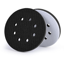 5 Inch 8 Holes Foam Sanding Pads 2 Pack Interface Pad Hook and Loop Sponge Cushi
