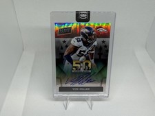 2022 Panini Superbowl 50 MVP on Card Auto Von Miller