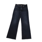 Rag & bone NY Women’s Serena Crop High-Rise Wide-Leg Jeans, Dark Wash 26x27 — photo 1