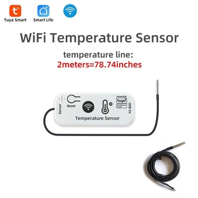TUYA WLAN-Temperatursensor mit App-Fernüberwachung, Wasserdichter Tuya-Temp7954