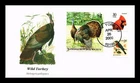 DR JIM STAMPS US COVER WILD TURKEY NATIONAL AUDUBON SOCIETY $2 FDC COMBO