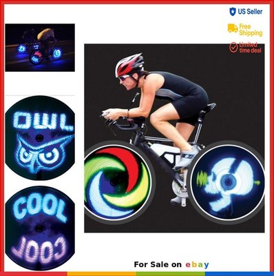 Programmable LED Bike Lights 24 Inch Wheel Full Color Two Side Display Water