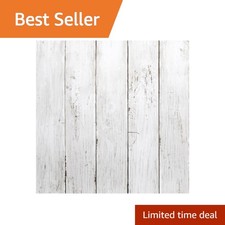 Abyssaly White Wood Shiplap Peel and Stick 17.7"x1003.9"
