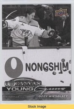 2025 Series 1 UD Canvas Young Guns Black & White Ozzy Wiesblatt #C-104 READ 08mi
