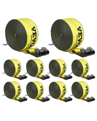 Winch Straps, 4'' x 30', 6000 lbs Load Capacity, 18000 lbs Break Strength, Truck