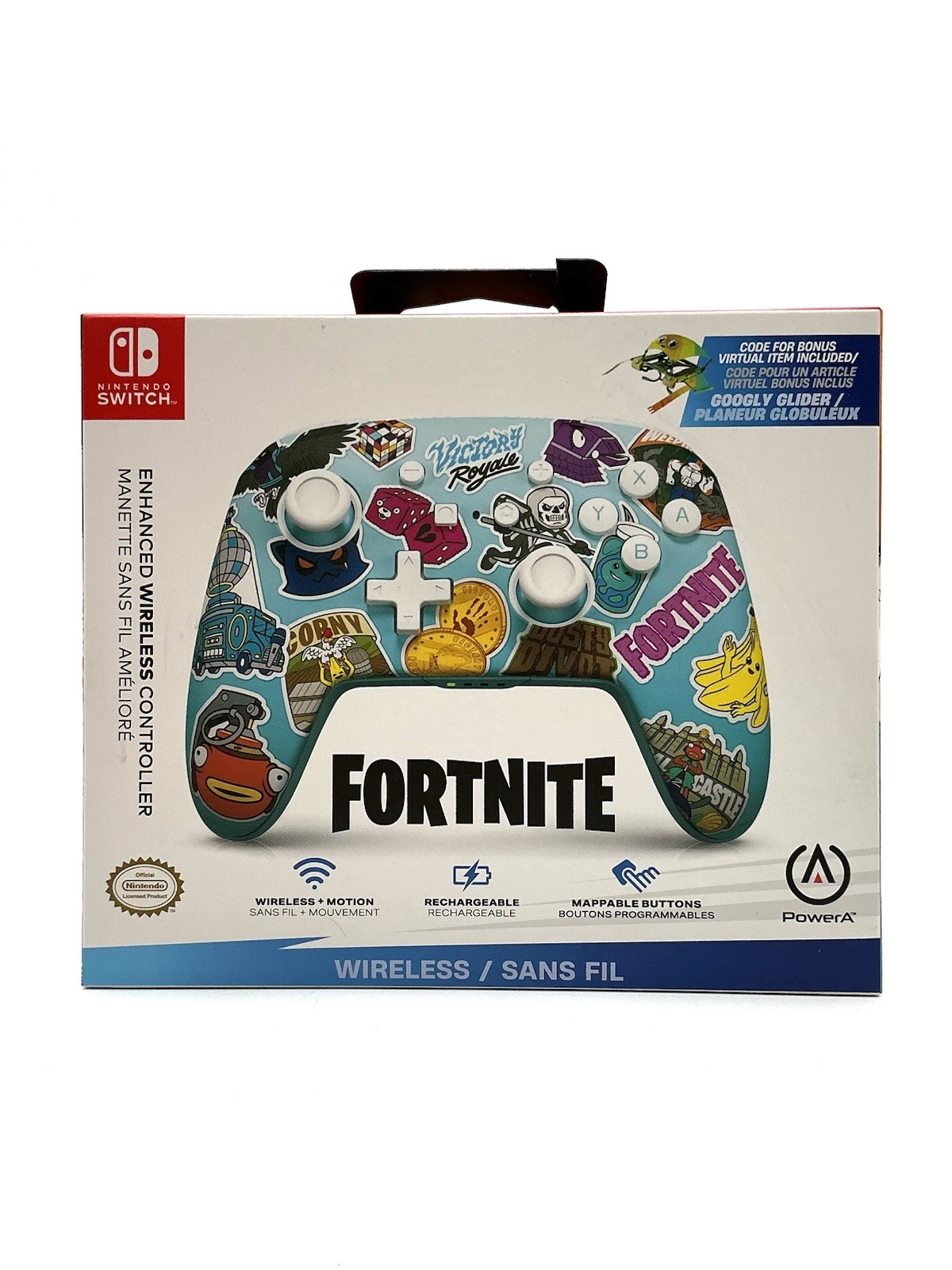 PowerA Fortnite Wireless Controller Nintendo Switch Rechargeable