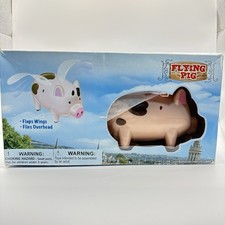 Flying Pig Toy Battery Operated Flapping Wings Fun Animal in Box New Working