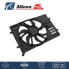Radiator Cooling Fan Assembly For Volkswagen Vw Golf Audi A3 5q0121203cl