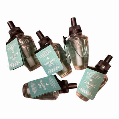 #ad #ad bath and body works 5 Pcs CLEAN HOUSE VIBES Wallflower Refill New $45.50