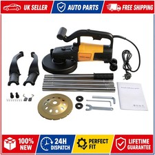2KW Handheld Concrete Grinder Electric Floor Polisher 6-Speed Dustless Grinding