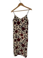 GANNI Camisole Dress 36 Silk BEG Floral