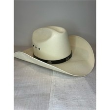 Men's Western express Straw Cattleman Cowboy Hat silver conchos 7 1/4 or 58