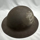 WW1 BRODIE US ARMY MILITARY HELMET SAND FINISH M1917 DOUGHBOY W/Original Parts!