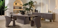 Set 6Tlg Esstisch 4X StüHle Sideboard Esszimmer Tisch Essgruppe Holz Garnitur