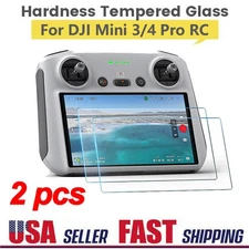 2PCS Tempered Glass Screen Protector Protective Film For DJI MINI 3&4 PRO RC Acc
