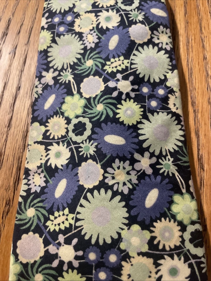 Corbata vintage usada en excelente estado Liberty hecha en Inglaterra algodón estampado floral para hombre Reino Unido Foto 3 de 4