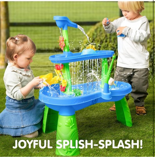 Kinder Wassertisch, 3 Schicht Wassertisch Outdoor Spiel Spielzeug, - Bild 2 von 8