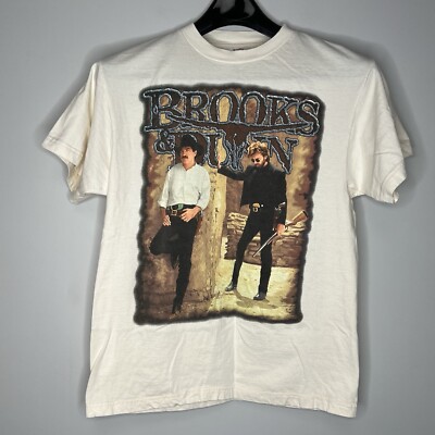 Vintage 90s Brooks & Dunn Borderline Tour T-Shirt Concert