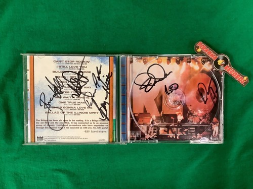 REO Speedwagon Building the Bridge Autographed CD USED 1996 Piranha Records - Imagen 3 de 5