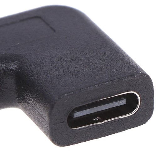 Right Angle 90 Degree USB 3.1 Type C Male To Female USB-C Converter Adapter` - Photo 3 sur 15