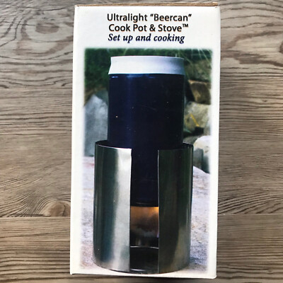 Ultralight Outfitters ''Beercan'' Cook Pot and Stove hiking Backpacking - Rare