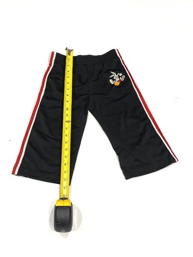 vintage warner bros studio space Jam bugs bunny BLk pants side snaps kids size 4 - Picture 2 of 6