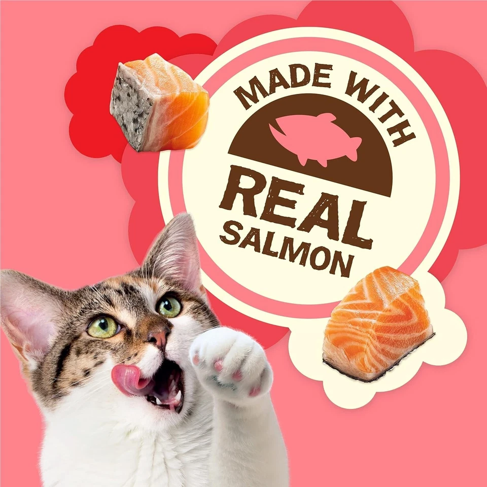 Purina Friskies Natural Cat Treats Party Mix Natural Yums With Real Salmon,20 Oz - Image 3 of 4