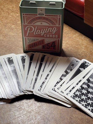 Fossil Playing Cards No54 in Tin Full Deck - Picture 10 of 10