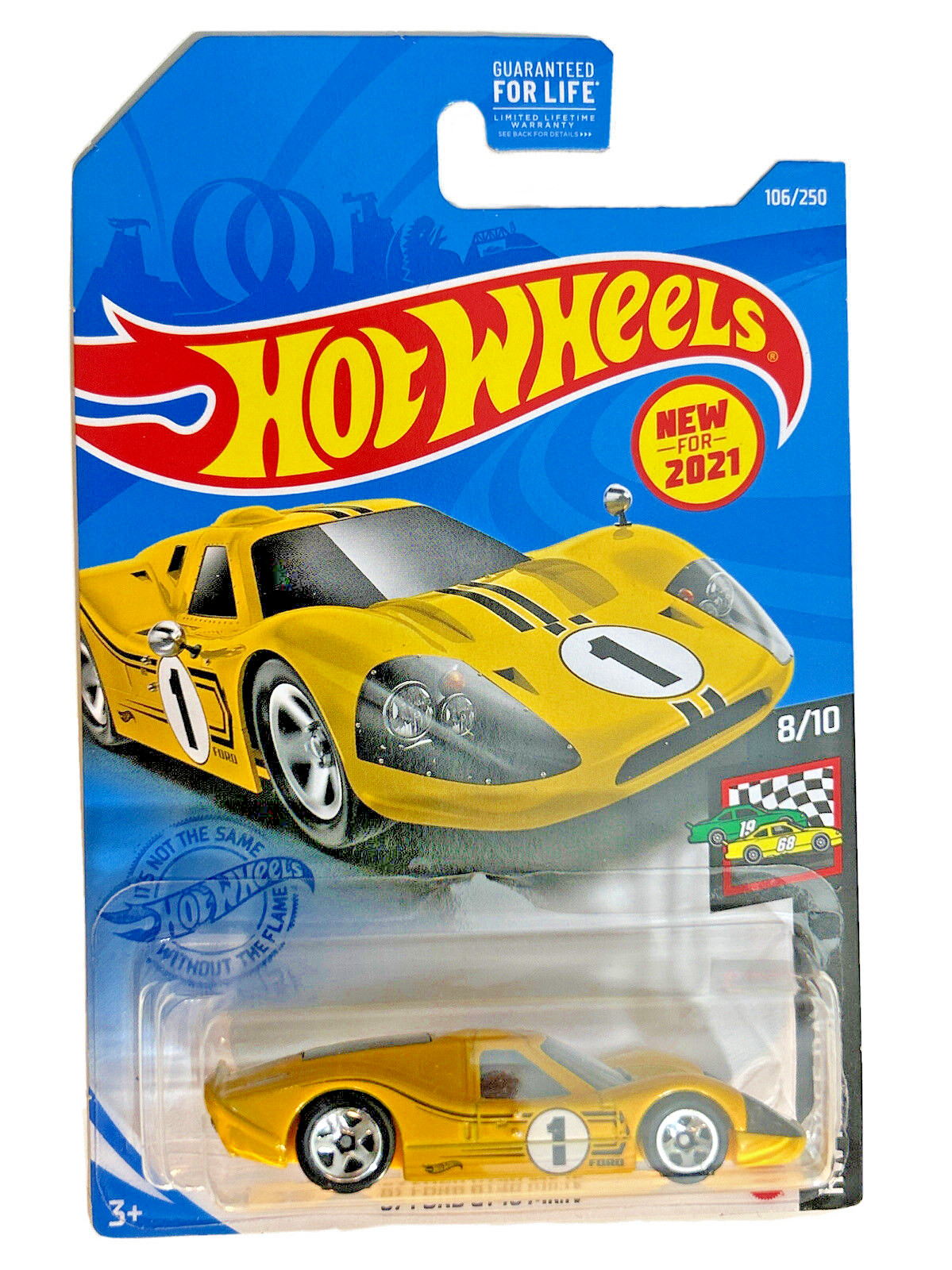 2021 Hot Wheels # 106 '67 Ford GT40 MK.IV (b, yellow)